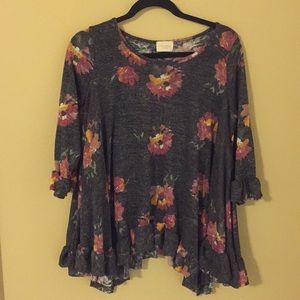 Loose Floral Top